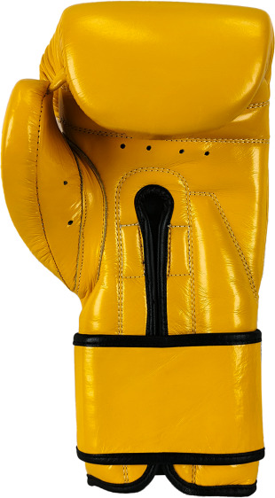 Rękawice bokserskie skórzane Masters RBT-MEX - żółte 12oz 