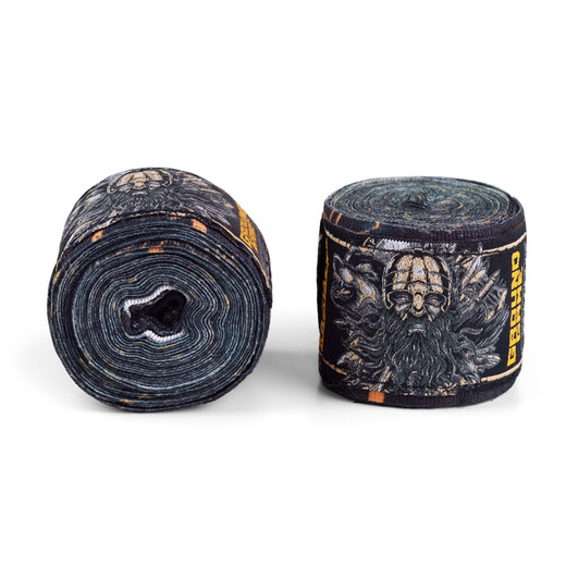 Bandaż bokserski owijki Ground Game RAGNAROK 4 m - czarny