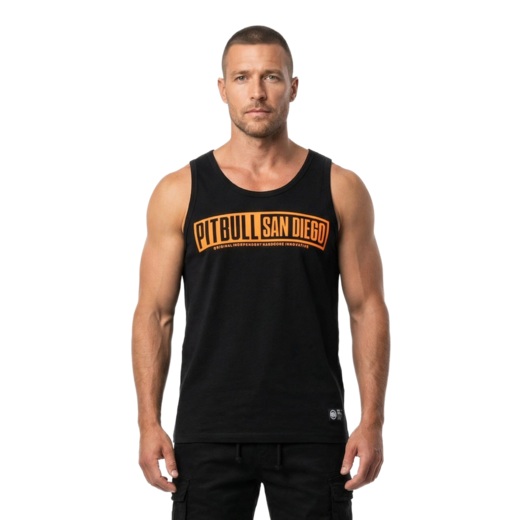 Tank Top PIT BULL Slim Fit "EIGHTY NINE DOG" - black