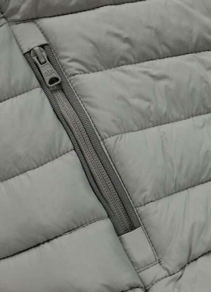 Kurtka zimowa PIT BULL pikowana z kapturem "NAYLOR" - szałwiowy