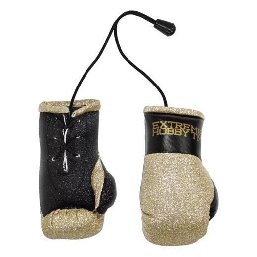 Extreme Hobby BLOCK boxing glove pendant - gold