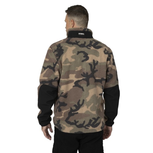 Bluza polarowa rozpinana PIT BYULL "JOYNER" - woodland camo