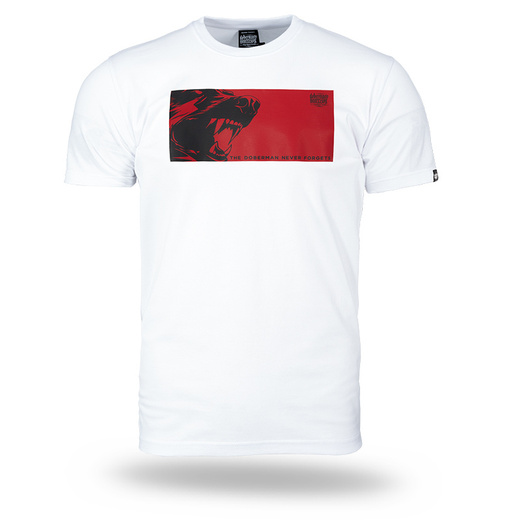 Koszulka T-shirt Dobermans Aggressive "NEVER FORGETS" TS379 - biała