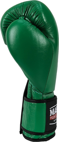 Rękawice bokserskie skórzane Masters RBT-GREENSTRIKE - zielone 12oz