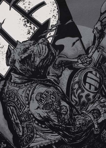 Bluza z kapturem PIT BULL "MC" - grafitowy