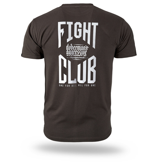 Koszulka T-shirt Dobermans Aggressive "FIGHT CLUB TS423" - brązowa