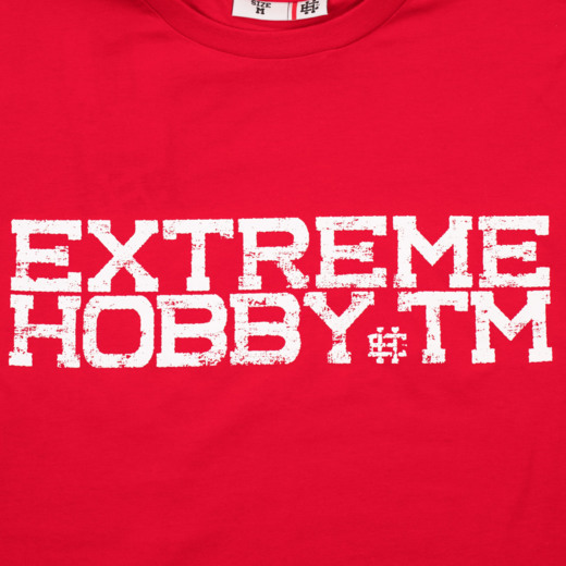  Koszulka T-shirt  Extreme Hobby "Brushed Block" - czerwony