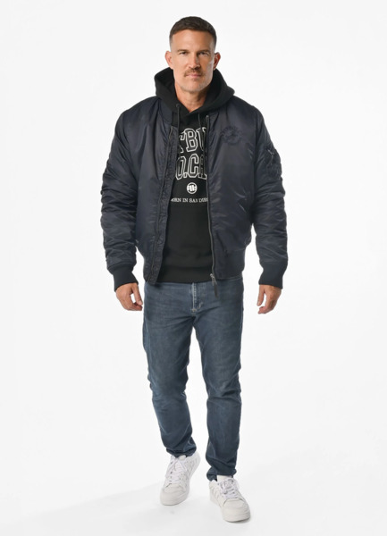 PIT BULL "HACKET" transitional bomber jacket - dark navy blue