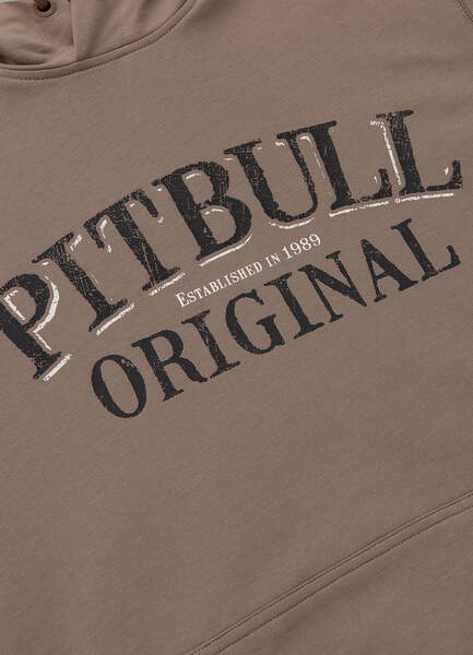 Bluza z kapturem PIT BULL "MIDNIGHT" - brązowy
