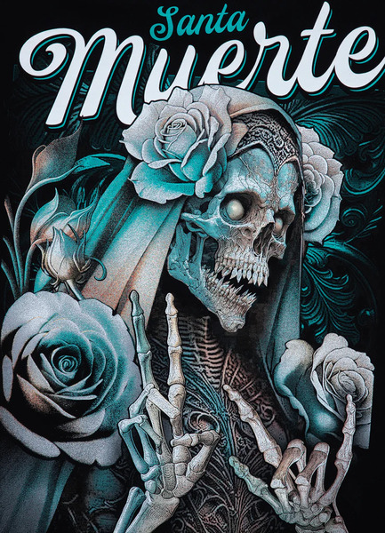 Koszulka PIT BULL "Santa Muerte 24" - czarna