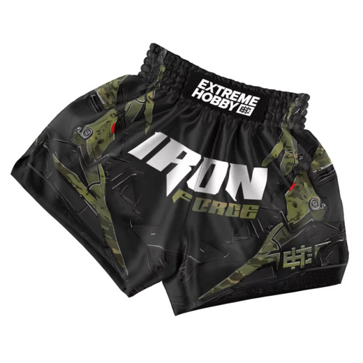  Extreme Hobby Muay Thai Shorts | IRON FORCE - camo