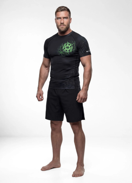Rashguard PIT BULL "RAY - czarny/limonka