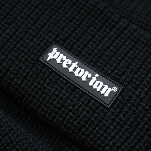 Pretorian "Ribbed Logo 3D" Winter Hat - Black