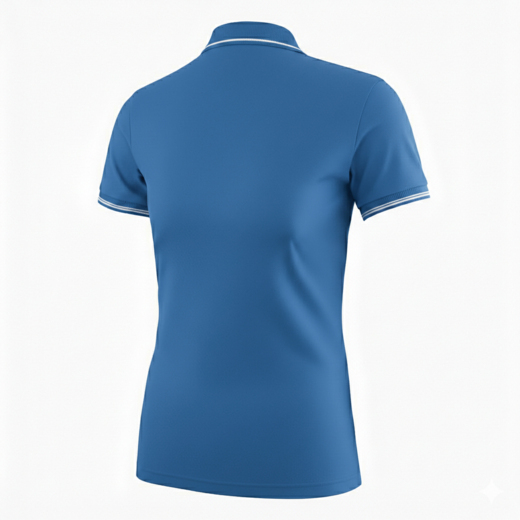 Koszulka polo damska Pretorian Line "PS" - niebieska