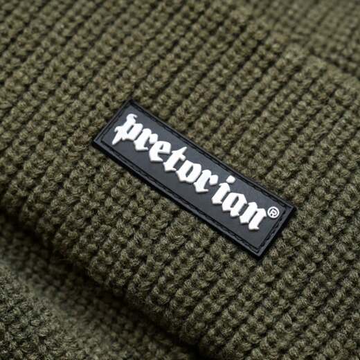 Czapka zimowa Pretorian "Ribbed Logo 3D" - khaki