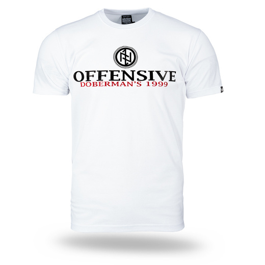 Koszulka T-shirt Dobermans Aggressive "OFFENSIVE 99 TS402" - biała