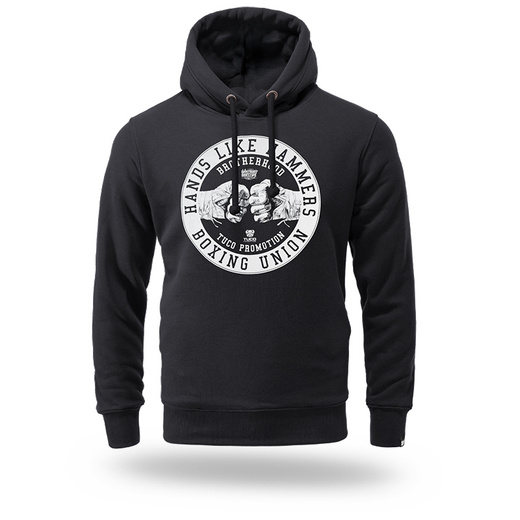 Bluza z kapturem Dobermans Aggressive "BOXING UNION BK385" - czarna