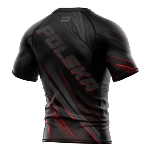 Short sleeve rashguard męski Extreme Hobby | POLSKA ULTIMATE - czarny