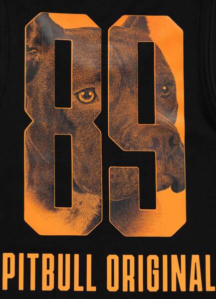 Tank Top PIT BULL Slim Fit "EIGHTY NINE DOG" - black