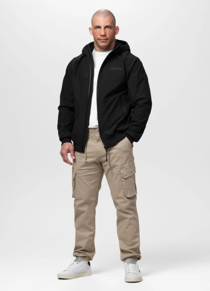 PIT BULL "ROSCOE" Hooded Softshell Jacket - Black