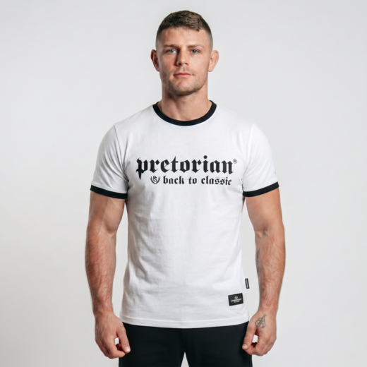 Pretorian Ringer "Back to classic" T-shirt - white