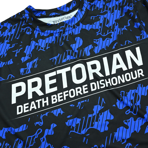 Koszulka sportowa MESH short sleeve Pretorian "Blue Camo"