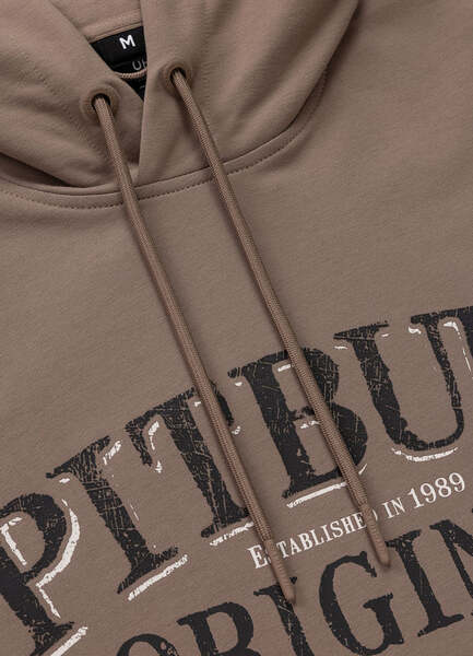 Bluza z kapturem PIT BULL "MIDNIGHT" - brązowy