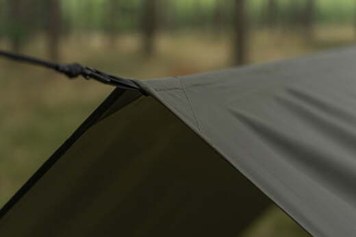 TIGERWOOD Termo Tarp 3×4 m Olive + zawiesia Black Silk