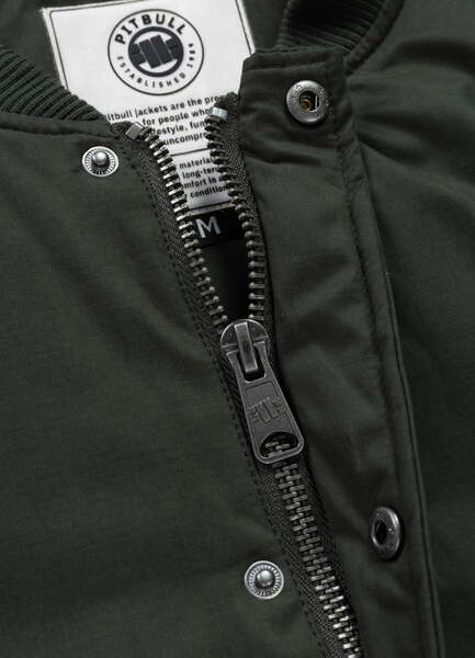 Kurtka przejściowa bejsbolówka PIT BULL "RADFORD" - ciemny zielony