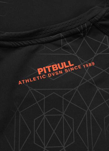 Rashguard longsleeve PIT BULL "RAY" - czarny/czerwony