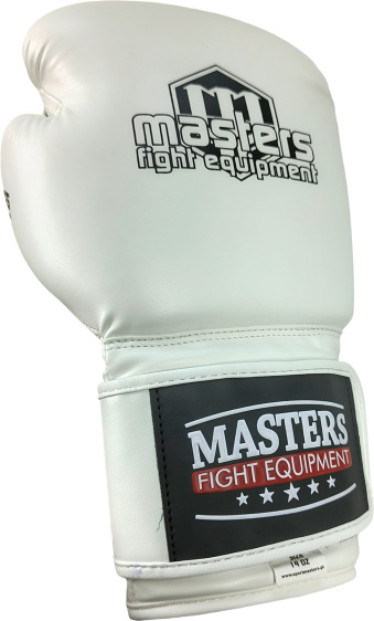 Rękawice bokserskie MASTERS RPU-WHITE