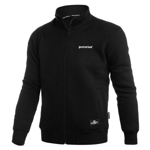 Bluza rozpinana Pretorian "Logo 3D white" - czarna