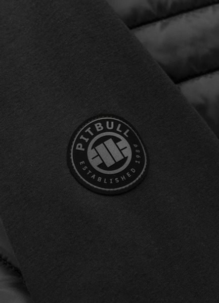 Kurtka hybrydowa przejściowa z kapturem PIT BULL "PALOMAR" - czarny