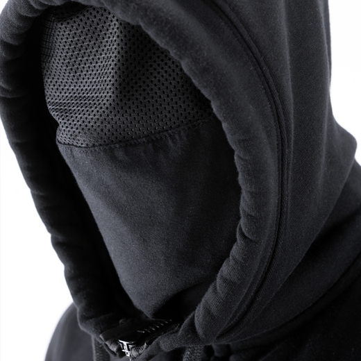 Bluza z kapturem rozpinana Dobermans Aggressive "Bane Division BZM244" - czarna