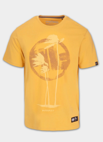 PIT BULL "PALMS" Men's T-Shirt - Yellow