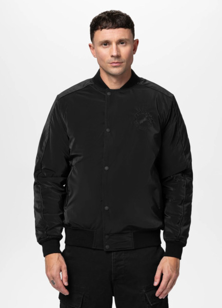 PIT BULL &quot;MANOLITO&quot; transitional baseball jacket - black/black