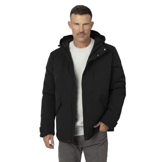 Kurtka zimowa parka z kapturem PIT BULL "HANCOCK" - czarny