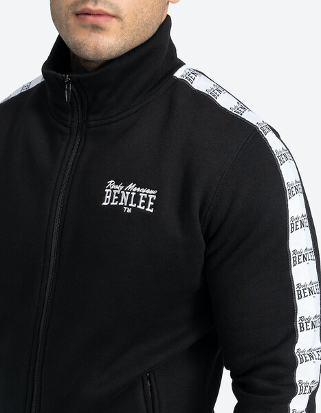 Bluza męska rozpinana ze stójką BENLEE Cuningham - czarna