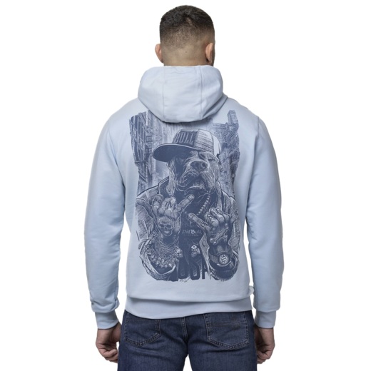 PIT BULL "USA" Men's Hoodie - Blue