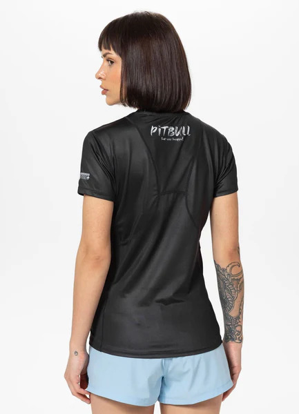Koszulka sportowa damska PIT BULL Mesh "PUPPY" - czarny