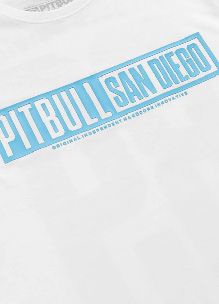 PIT BULL "EIGHTY NINE DOG" T-shirt - white/blue