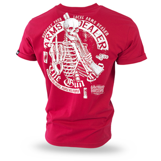 Koszulka T-shirt Dobermans Aggressive "Arms Dealer TS304" - czerwony
