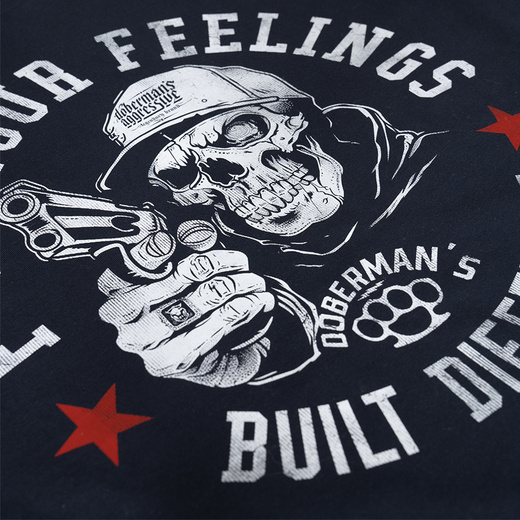 Longsleeve Dobermans Aggressive "TROUBLEMAKER" LS410 - granatowy