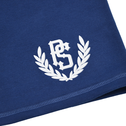 Pretorian "PS" cotton shorts - navy blue