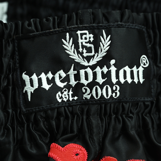Muay Thai Shorts Pretorian "Elite" - black/red