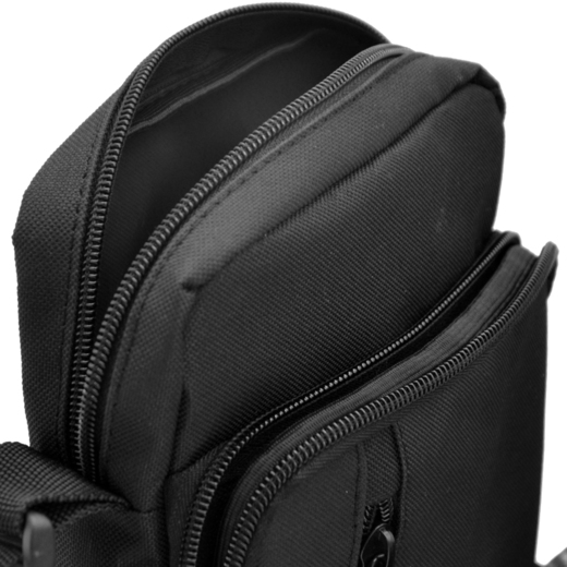 Shoulder bag Pretorian "Shield - Brown" - black