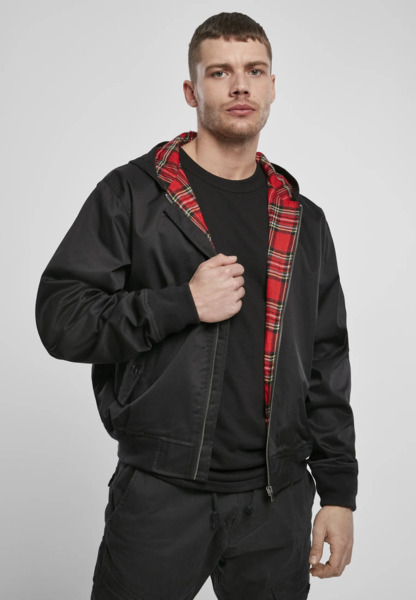 Brandit &quot;Cantebury&quot; spring jacket with hood - black