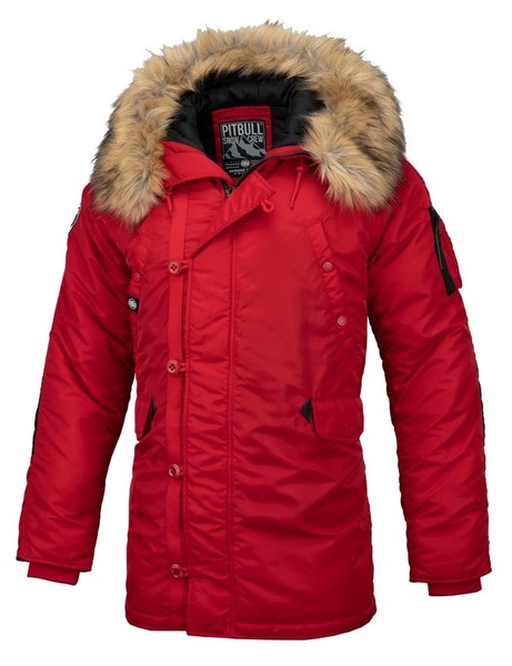 Winter jacket PIT BULL &quot;Alder&quot; &#39;20 - red