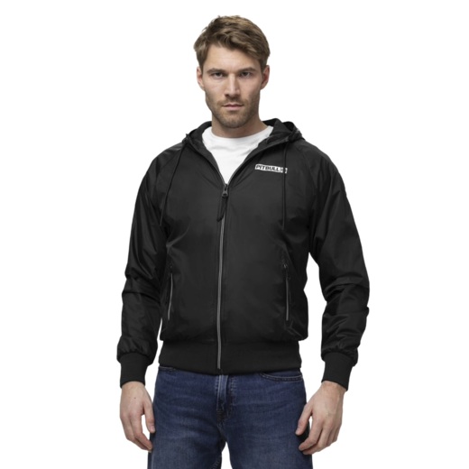 Kurtka przejściowa PIT BULL "Athletic Logo II" - czarna