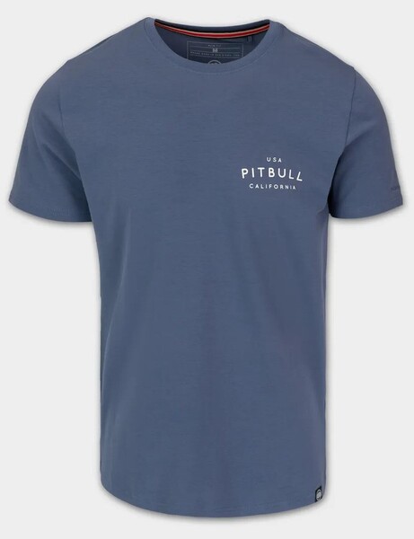 PIT BULL Slim Fit Men&#39;s T-Shirt &quot;USA CAL&quot; - Dark Blue